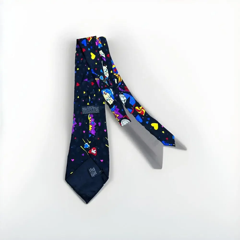 Vintage Bolero Rocky & Bullwinkle Mens Tie 56